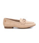 Xti Loafers i læder 143801 beige