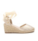 Xti Sandaler i läder 143841 gyllene