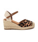 Xti Espadryle 144590 brązowe