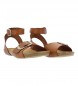 Sandalias de piel Ibiza 135 marrón