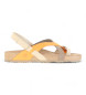 Yokono Leren sandalen Jerba 178 oranje, bruin