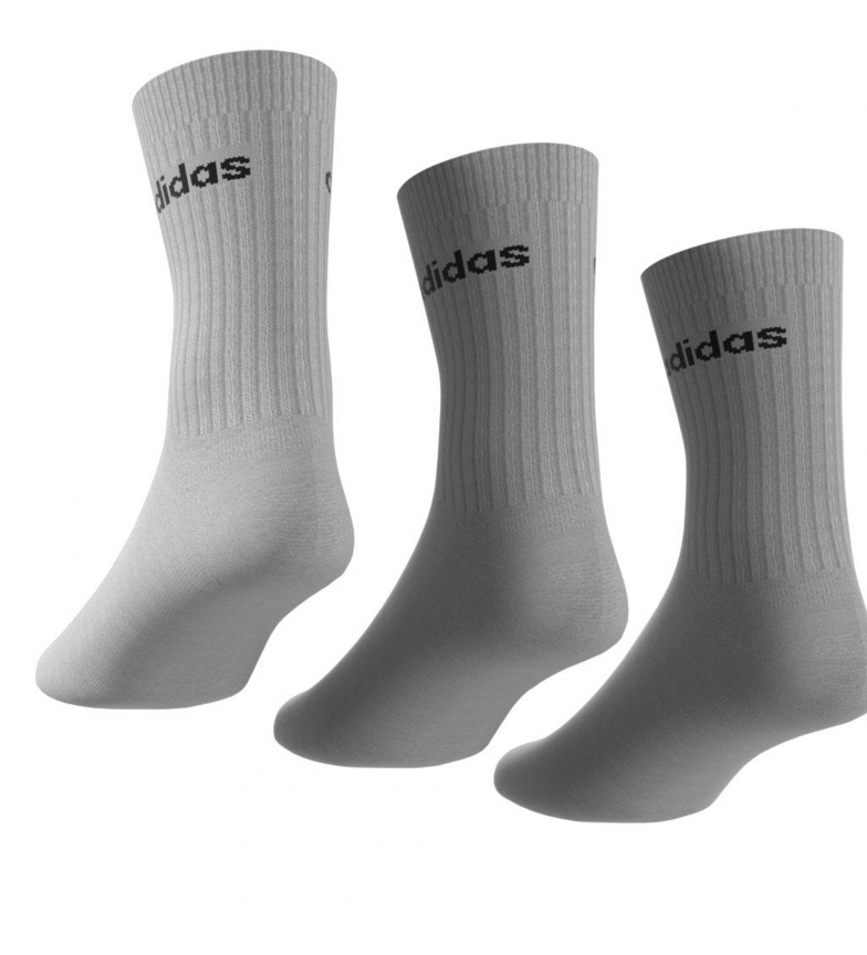 adidas 3-pack of HC CREW Socks Grey - Esdemarca Store fashion, footwear and  accessories - best brands shoes and designer shoes