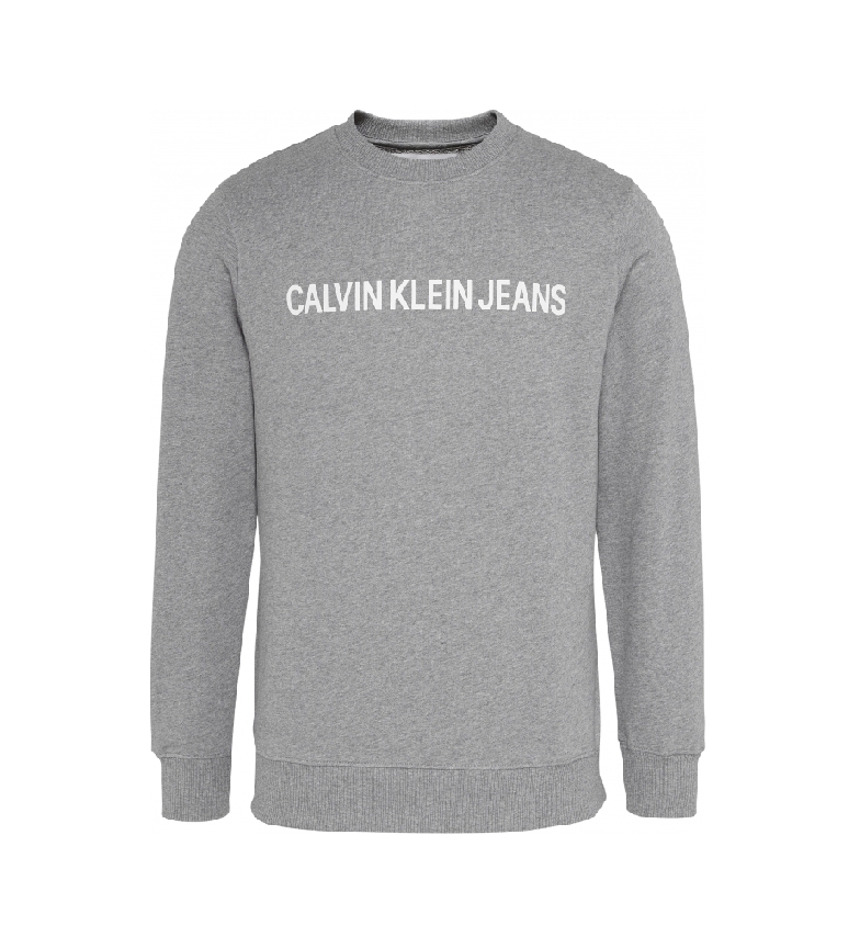 Calvin Klein Camisola com logótipo cinzento