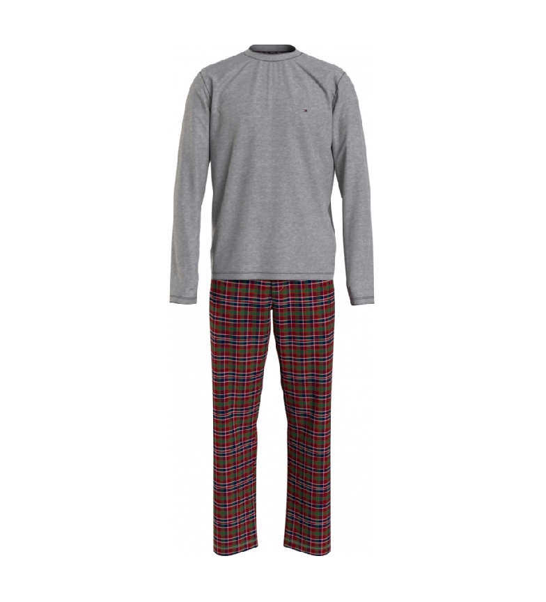 Tommy Hilfiger Flannel pyjamas grey, maroon