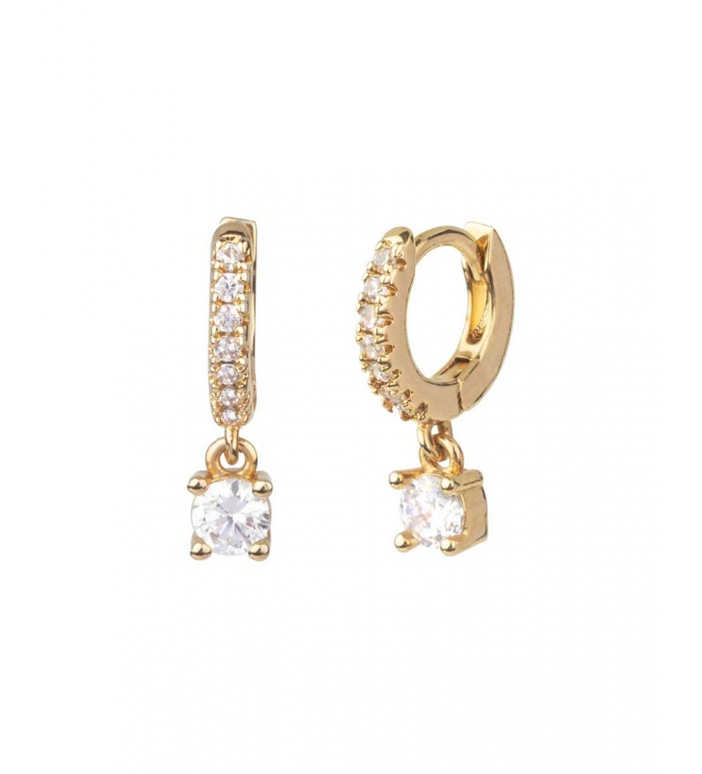 VIDAL & VIDAL Earrings Trendy zirconia 10mm gold 18Ktes