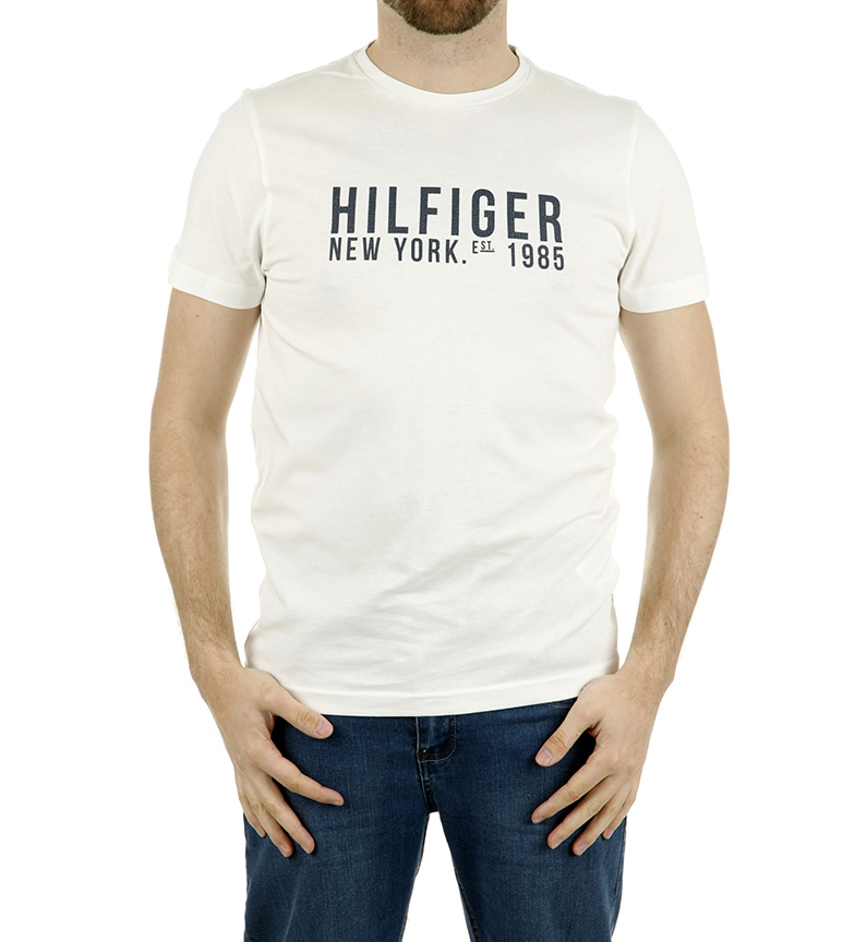 Lars Blanco Camiseta Hilfiger Tommy Tee ZiukOPX