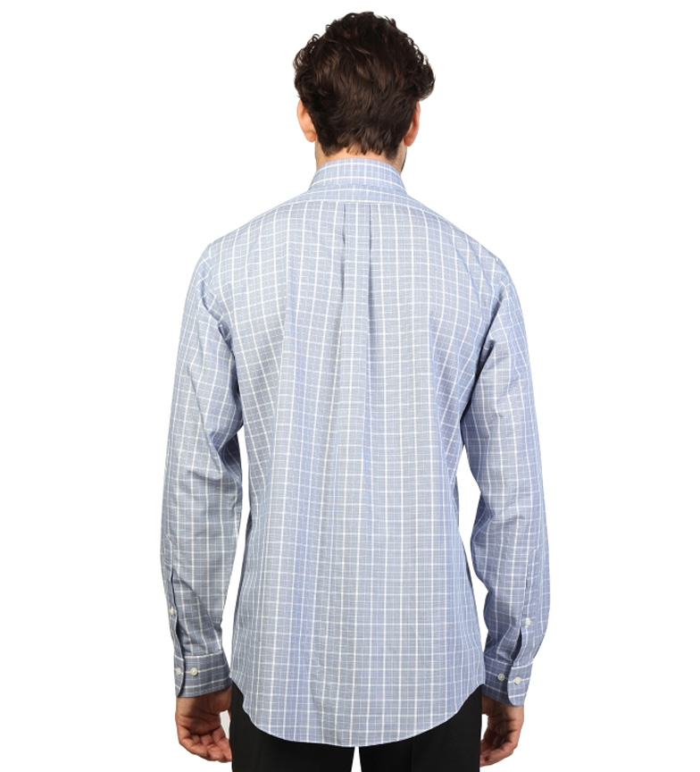 Brooks Fit Color slim Azul Con Brothers Camisa Cuadros srQxthdCB