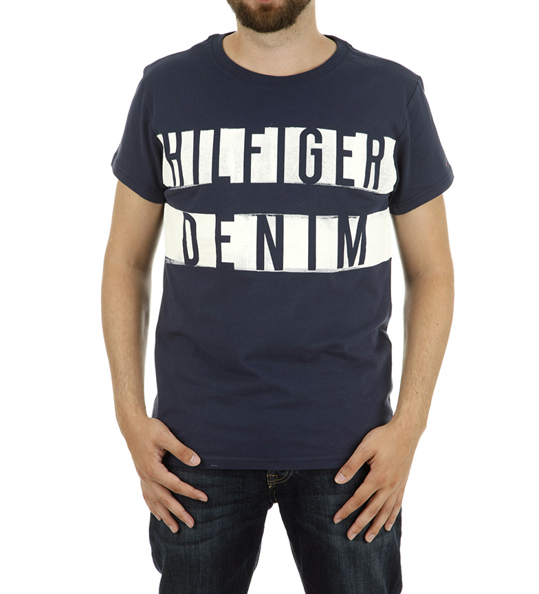 Tommy Hilfiger Denim Denim Tommy Marino Hilfiger Camiseta Camiseta Marino Yf6y7bgv