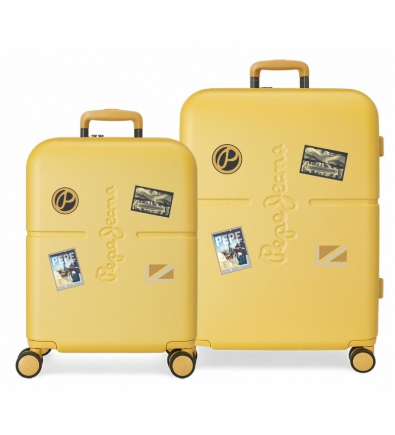 Pepe Jeans Pepe Jeans Chest suitcase set yellow - ESD Store fashion ...