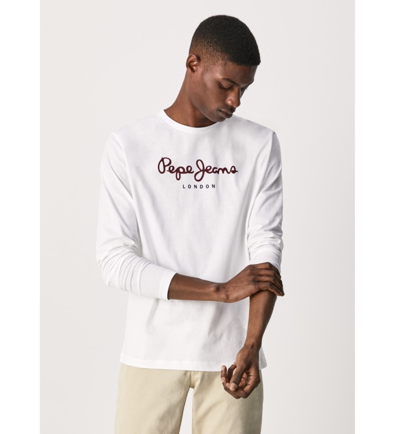Pepe Jeans Eggo Long T-shirt N white - ESD Store fashion, footwear and  accessories - best brands shoes and designer shoes