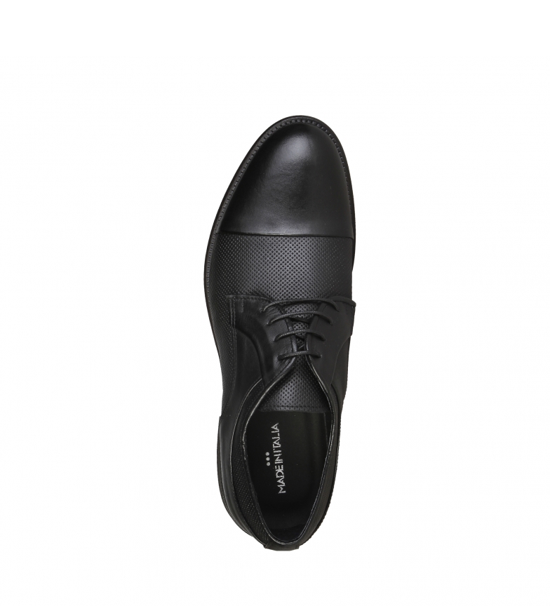 Negro Zapatos Dino Piel Italia Made In De MVpqUSz