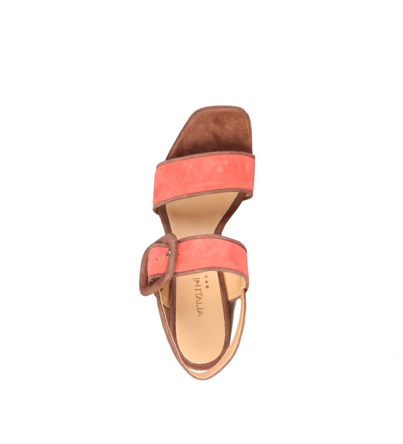 De Italia Sandalias Naranjaaltura Tacn8cm Made Gaia In Piel DH2YEW9I