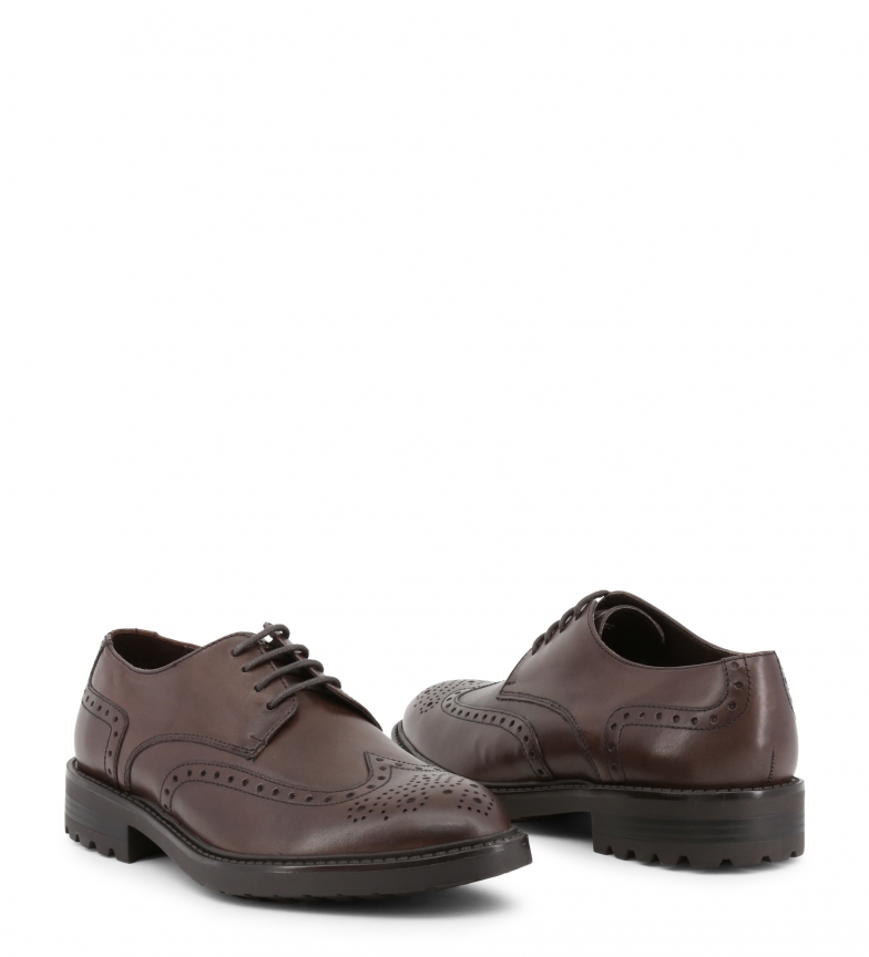 De Piel Con Lumberjack Cordones Zapatos 001 Sm52504 Brown 43j5RLAq