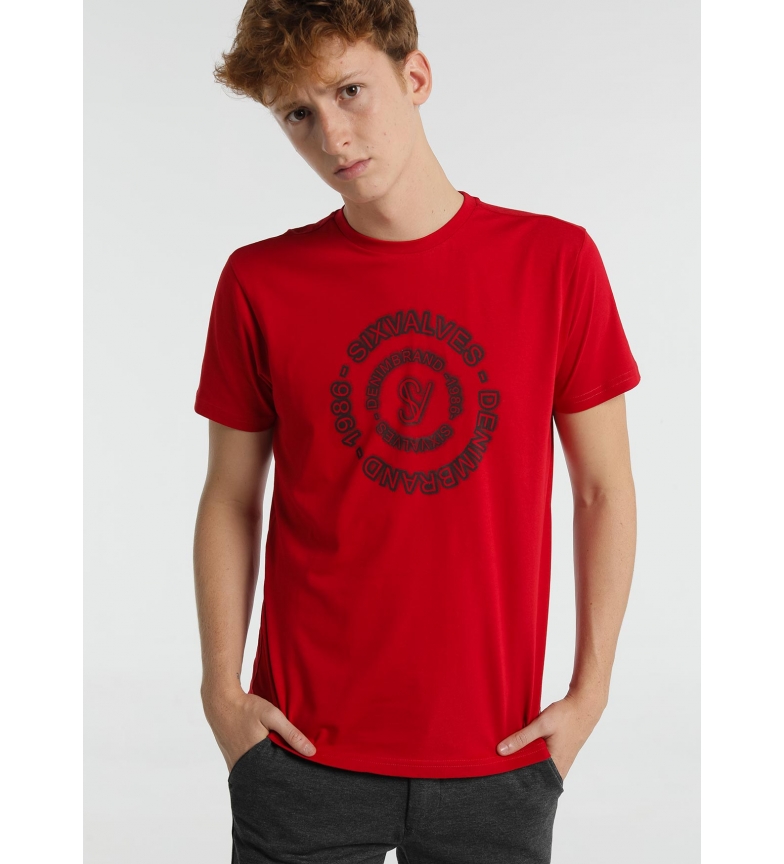 Six Valves Camiseta Gráfica Círculo rojo