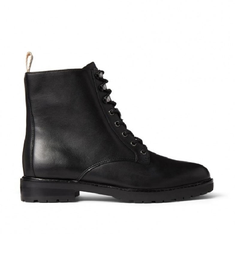 Ralph Lauren Ensley black leather boots