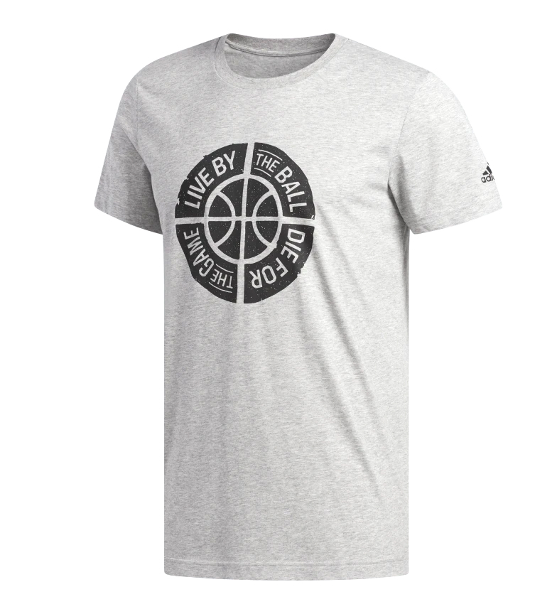 Camiseta Gris Graphic By Live Ball Adidas QrsxdCth