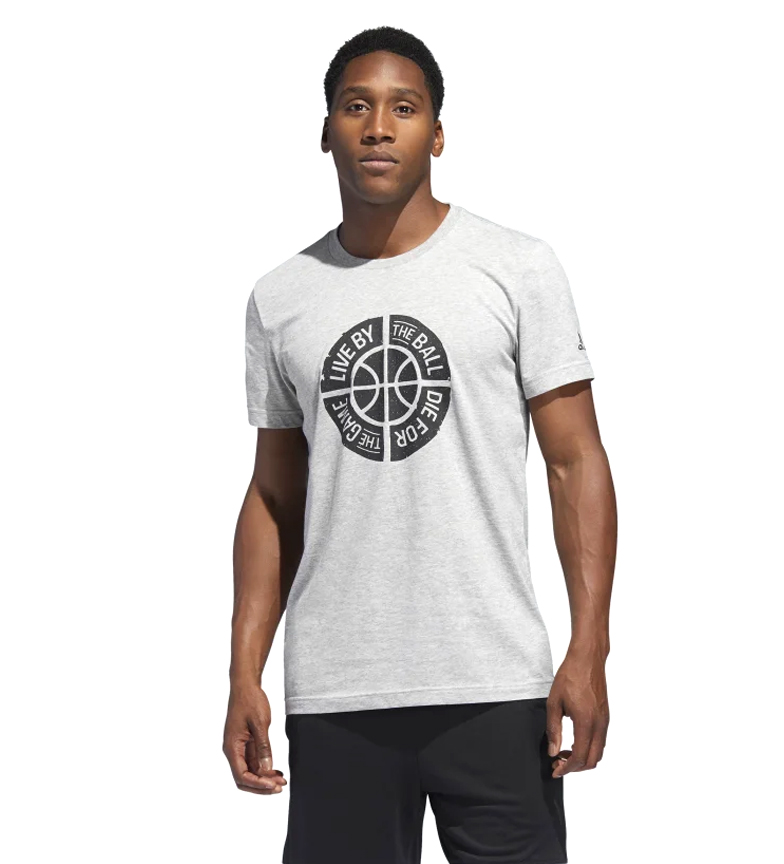 Camiseta Gris Graphic By Live Ball Adidas QrsxdCth