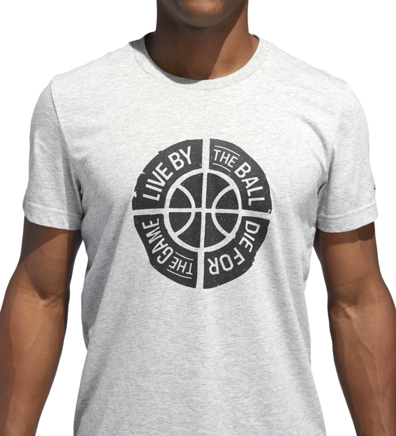 Camiseta Gris Graphic By Live Ball Adidas QrsxdCth
