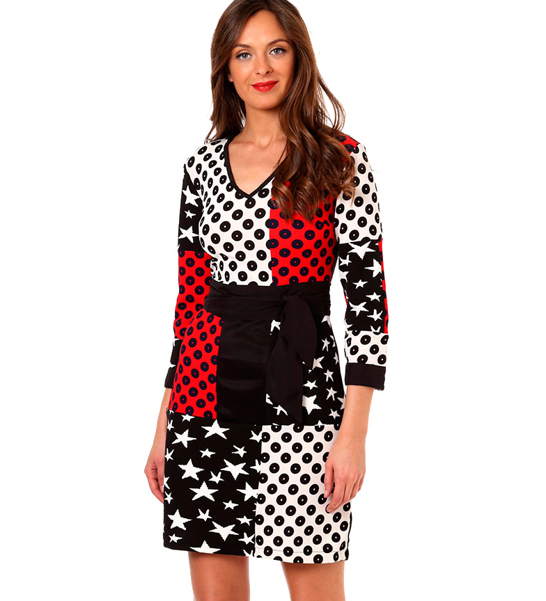 Almatrichi Tomato Almatrichi Multicolor Vestido Multicolor Almatrichi Tomato Vestido Vestido Tomato wOkX80NnP