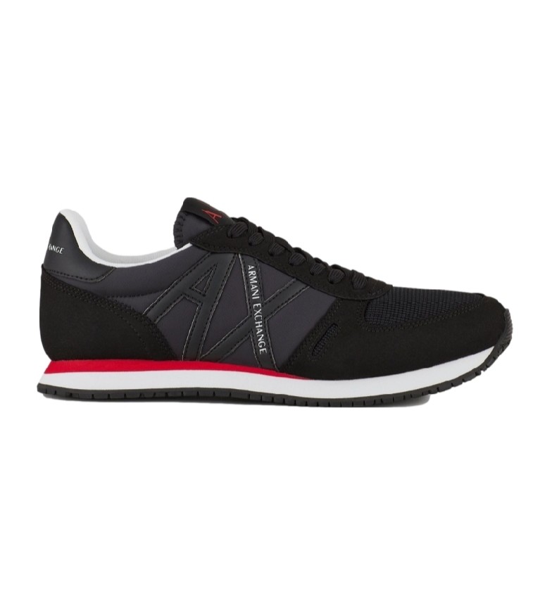 Armani Exchange Retro running shoe logo black, grey - ESD Store fashion,  footwear and accessories - best brands shoes and designer shoes