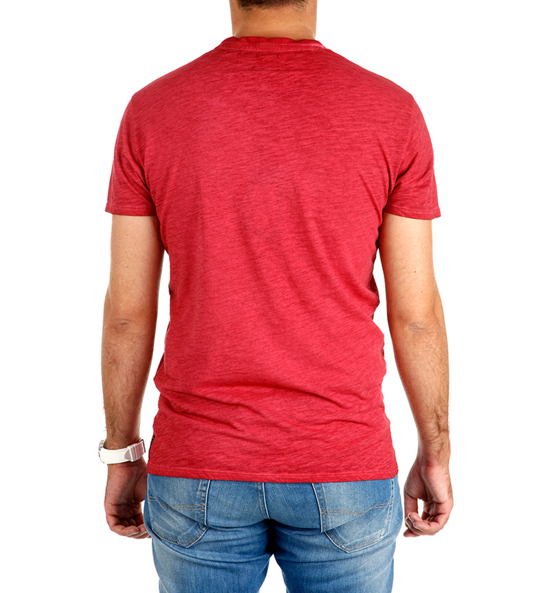 Armani Wear Work Jeans Camiseta Rojo nywO80vPmN