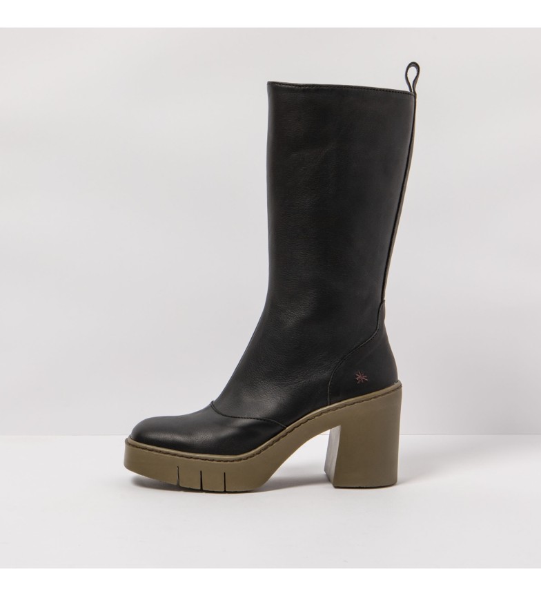 Art 1976 Nappa leather boots black -Heel height: 9cm Esdemarca
