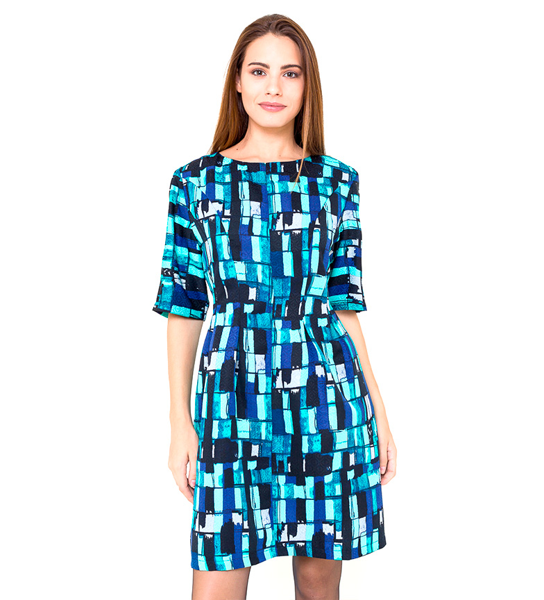 mircabNegroAzul Azura Azura mircabNegroAzul Vestido Multicolorb Vestido Azura Multicolorb Vestido ul13KFJc5T
