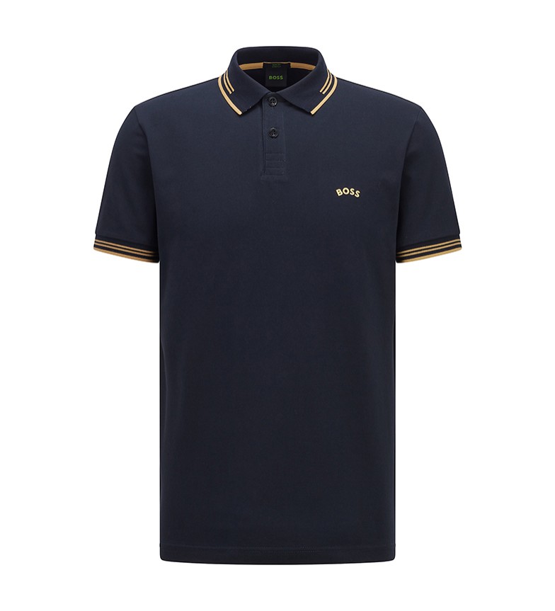 boss paul curved logo polo shirt