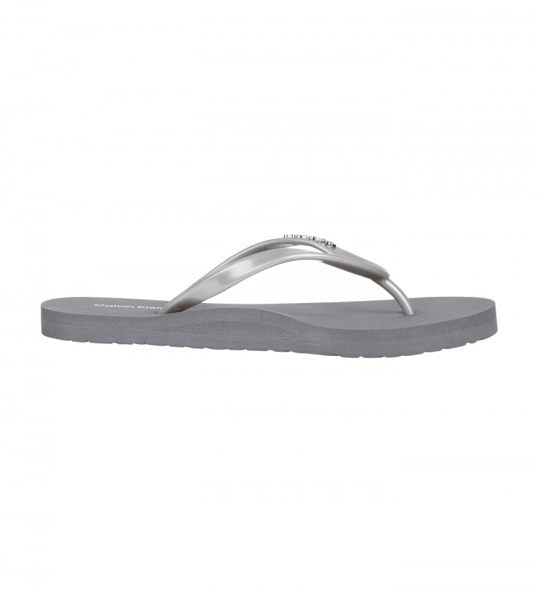 Calvin Klein Basic grey flip flops - ESD Store fashion, footwear and ...