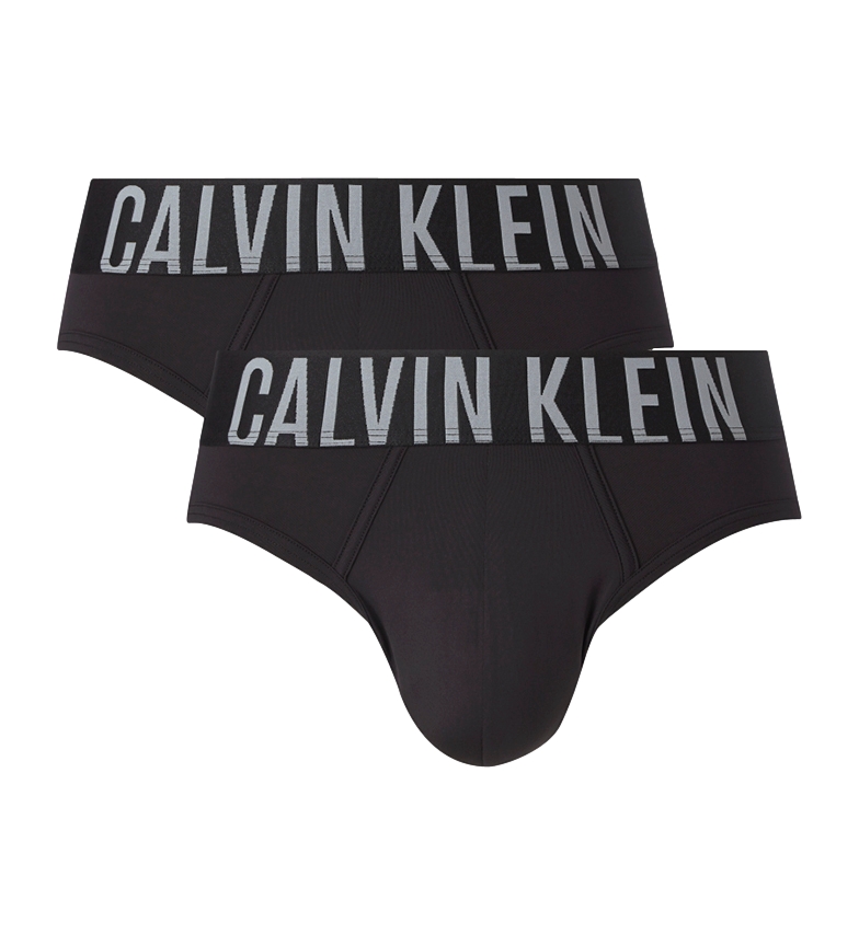 Calvin Klein Pack of 2 Slips 000NB2601A black
