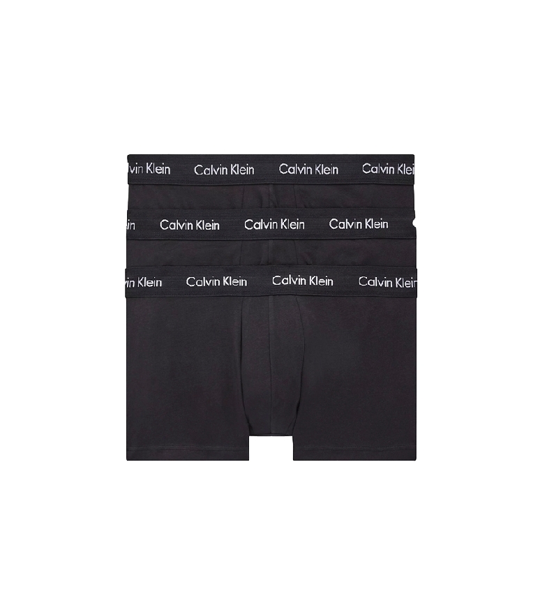 Pack De 3 Calzoncillos Hombre Negro Calvin Klein - Compra Ahora