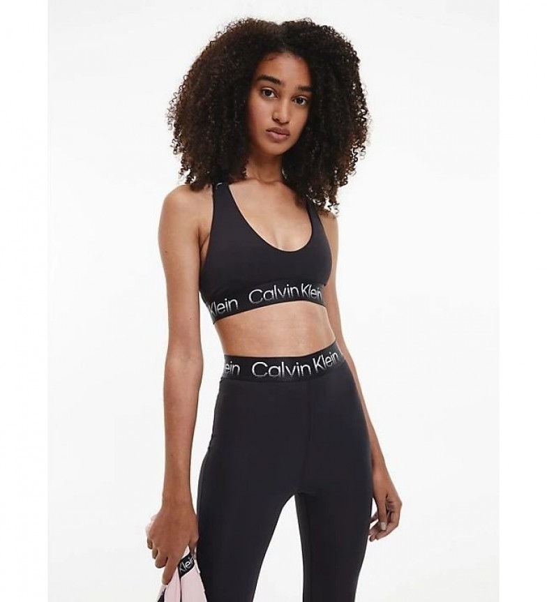 Calvin Klein Support Sports Bra black - ESD Store fashion, footwear and  accessories - best brands shoes and designer shoes