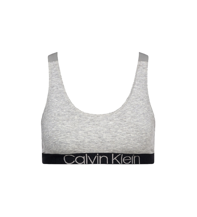 Calvin Klein Bralette soutien-gorge de sport 000QF6576E gris