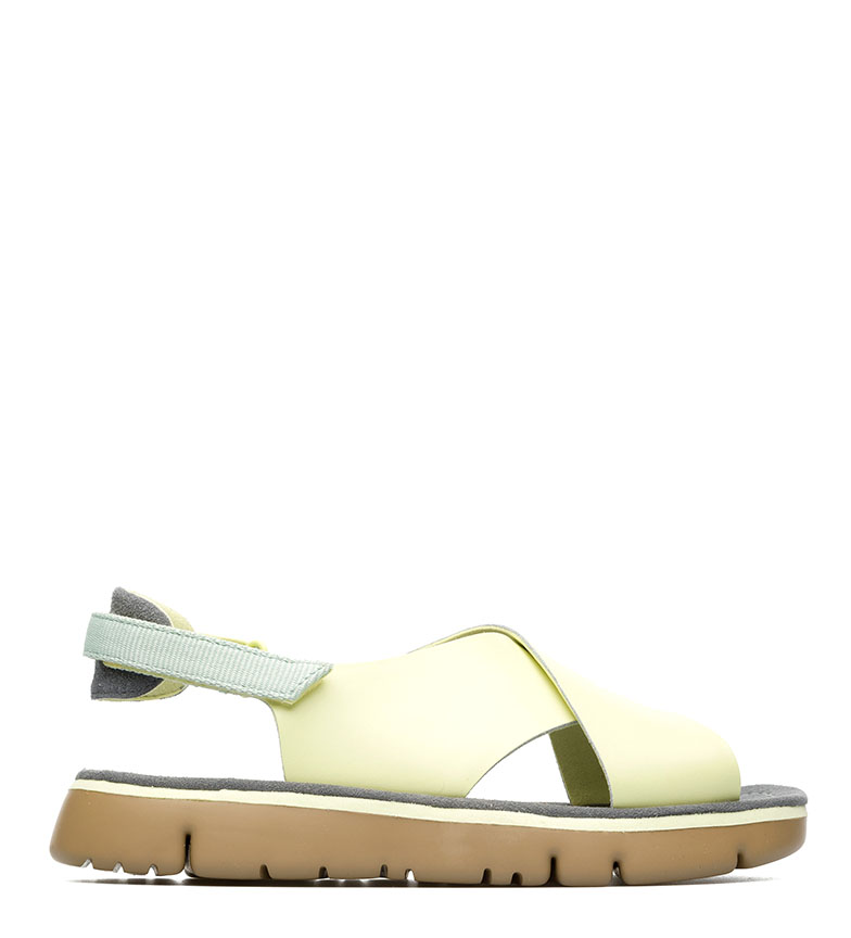 Piel De Amarillo Camper Sandalias Oruga kXPZiu