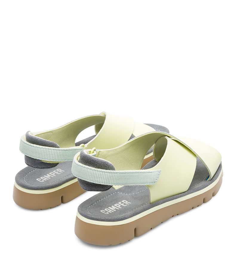 Piel De Amarillo Camper Sandalias Oruga kXPZiu