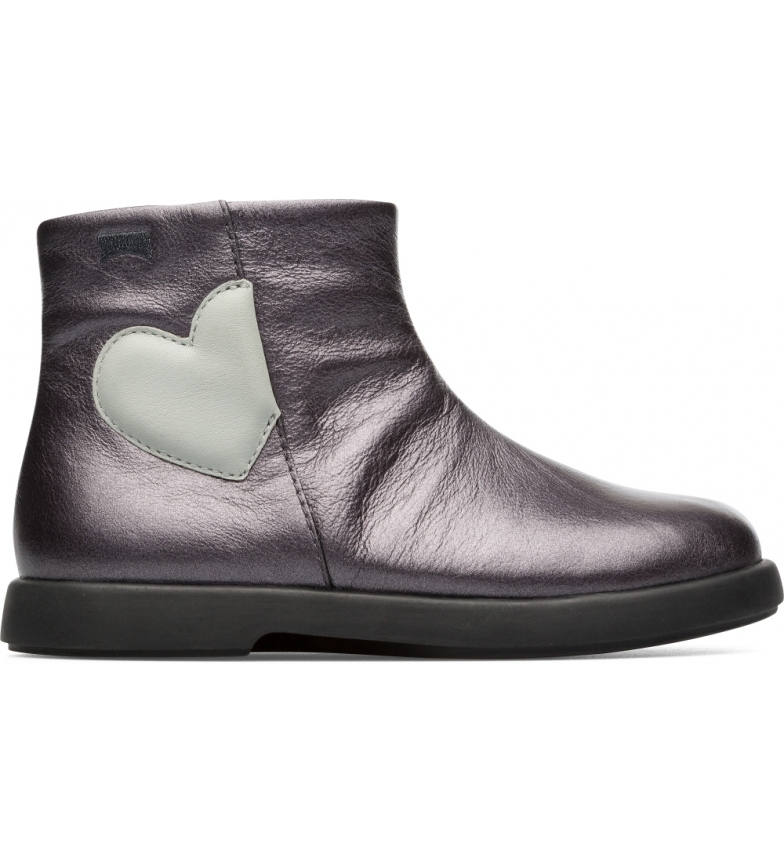 CAMPER Grey Duet Kids Unisex Leather Boots