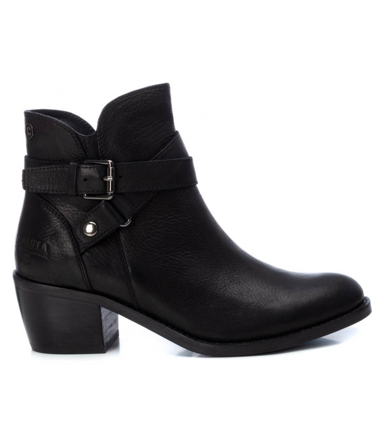 Carmela Leather ankle boots 067551 black -heel height: 6cm