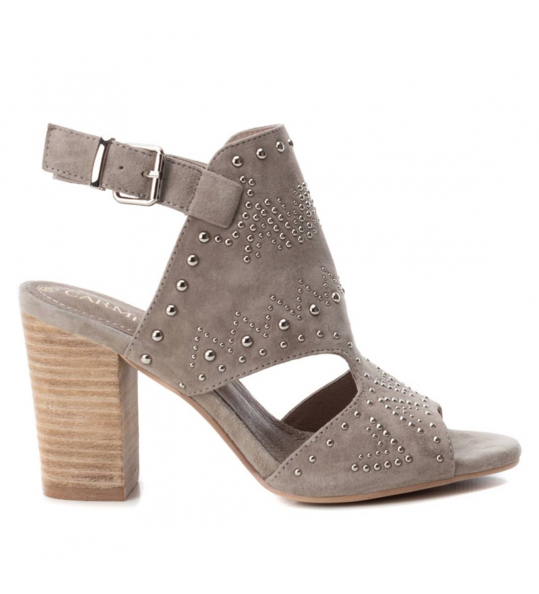 De Carmela Piel Sandalia 066621 Taupealtura Tacn9cm HIE2YDW9