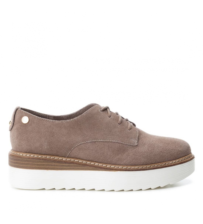 Zapatos De Carmela Oxfordaltura Serraje Plataforma5cmTaupe OX8n0PkwZN