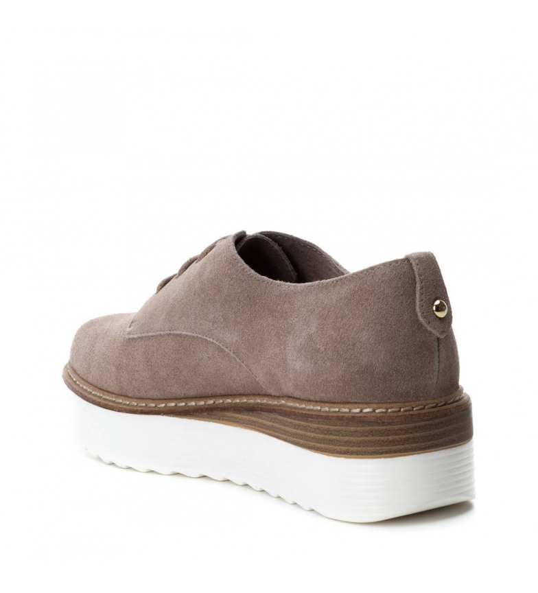 Zapatos De Carmela Oxfordaltura Serraje Plataforma5cmTaupe OX8n0PkwZN
