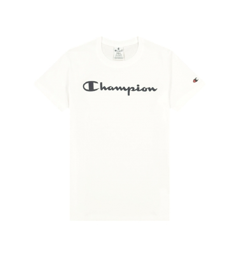 Champion T-shirt avec logo Rubber Script blanc