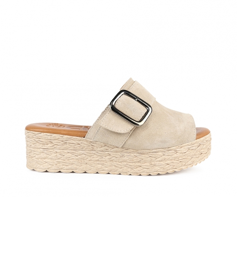 Chika10 Sandalias de piel Athenea 04 beig - Tienda Esdemarca moda, calzado  y complementos - zapatos de marca y zapatillas de marca