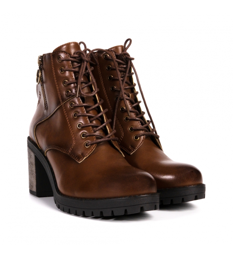Chika10 Ankle boots Dorian 05brown -Heel height 5 cm
