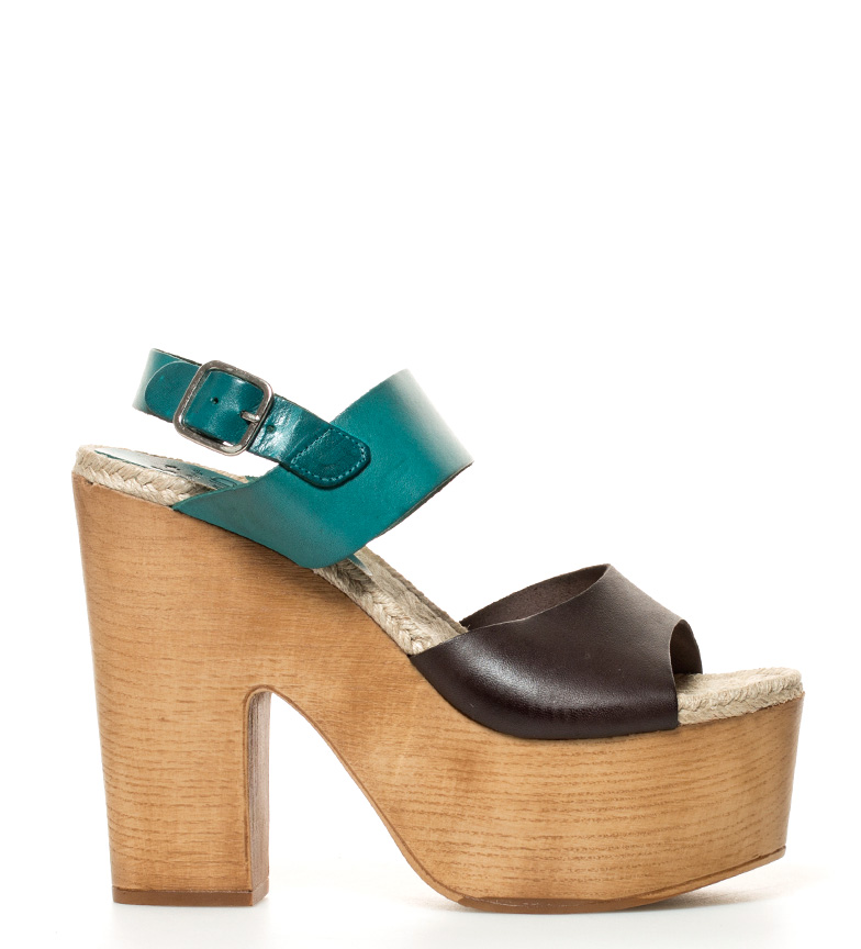 Comprar TurquesaMocca De Rusia Piel Altura Sandalias Chika10 04 n0wPkO