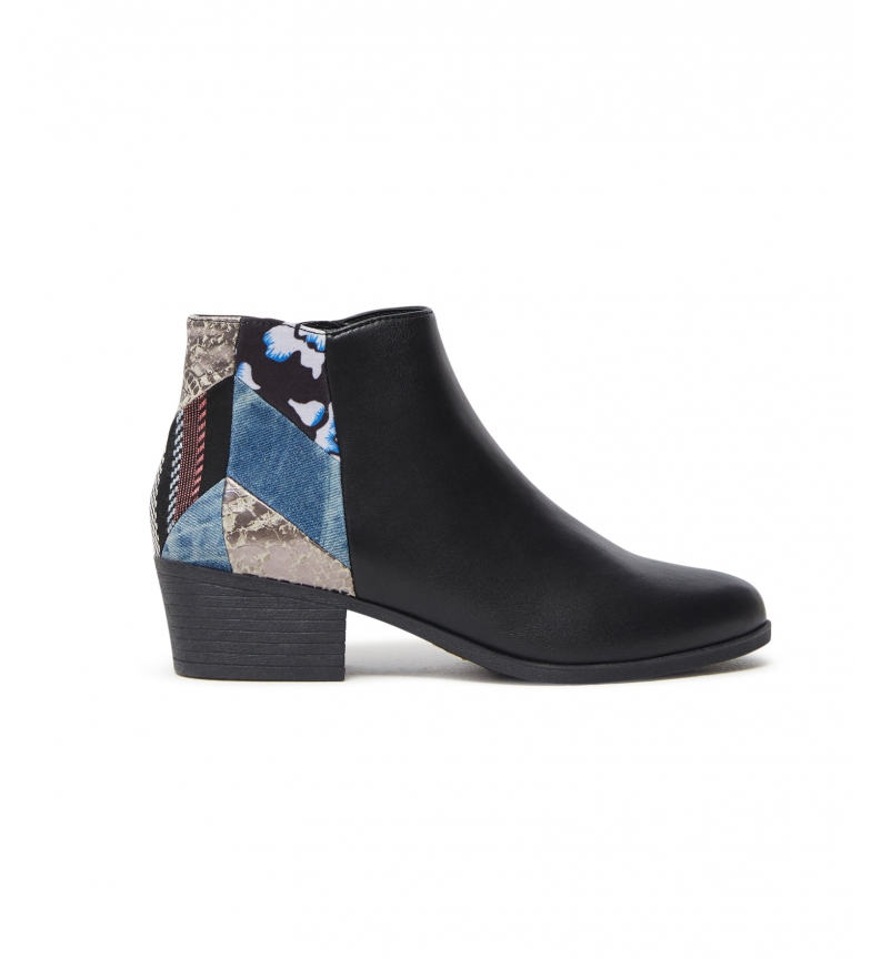 Desigual Dolly Patch ankle boots black, multicolor