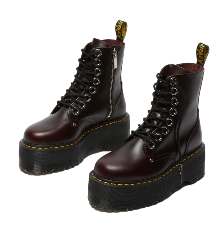 Comprar Dr Martens Botas de piel Jadon Max burdeos -Altura plataforma: 5,5  cm- - your online Trekking store