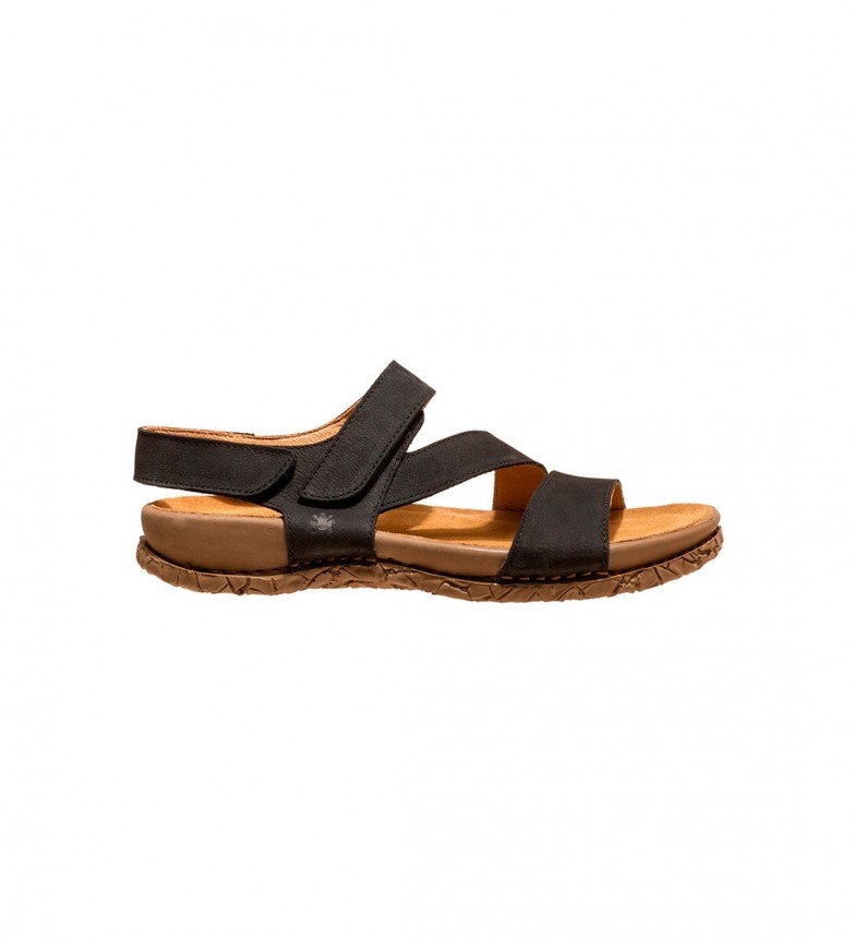EL NATURALISTA Læder sandaler N5860 Tabernas sort butik med fodtøj, mode og tilbehør - mærker i sko og designersko