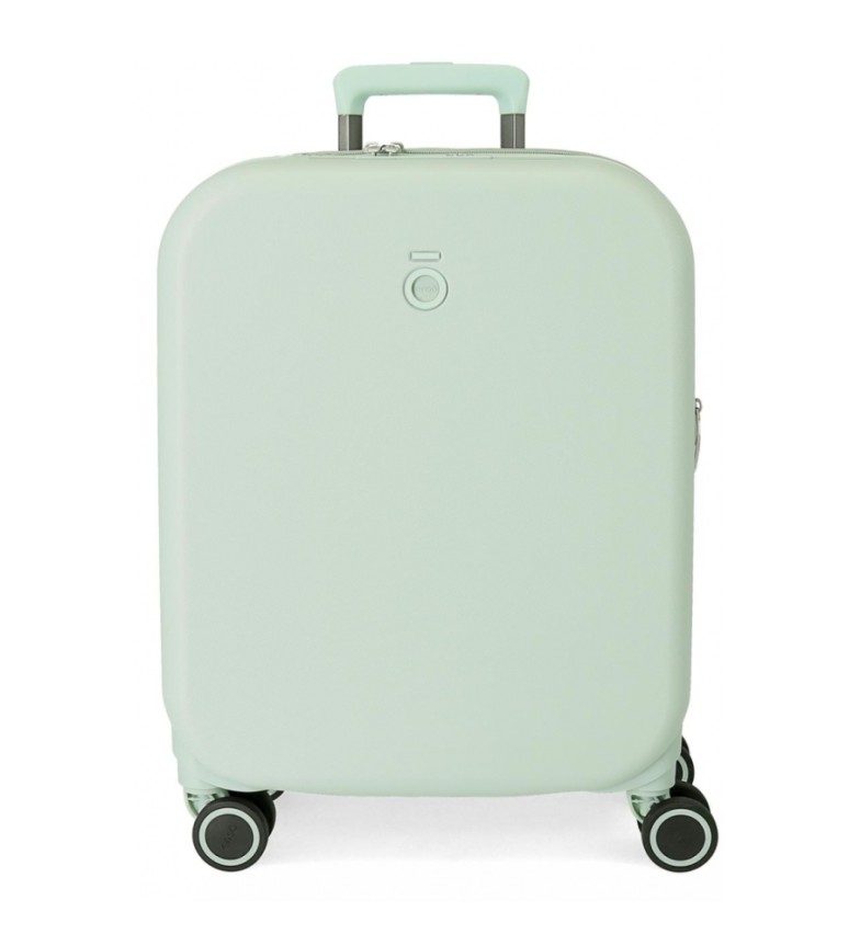 Enso Be Happy Valise Moyenne Rose 45X68X26 Cms Rigide Abs Serrure À