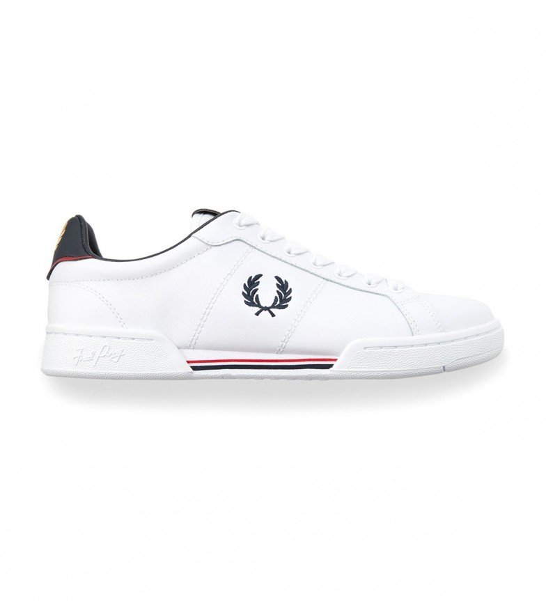 Fred Perry Zapatillas de piel piel blanco,marino - Tienda Esdemarca calzado, moda y complementos - zapatos de marca y de marca