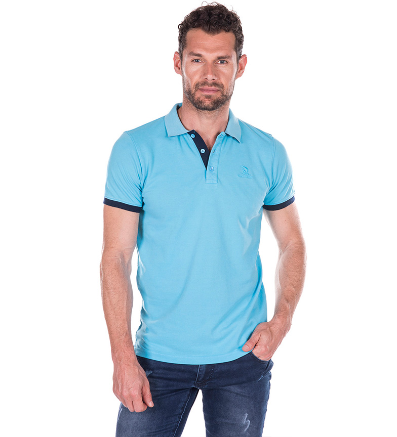 Vel Polo Turquesa Giorgio Di Mare D9YeW2bEHI